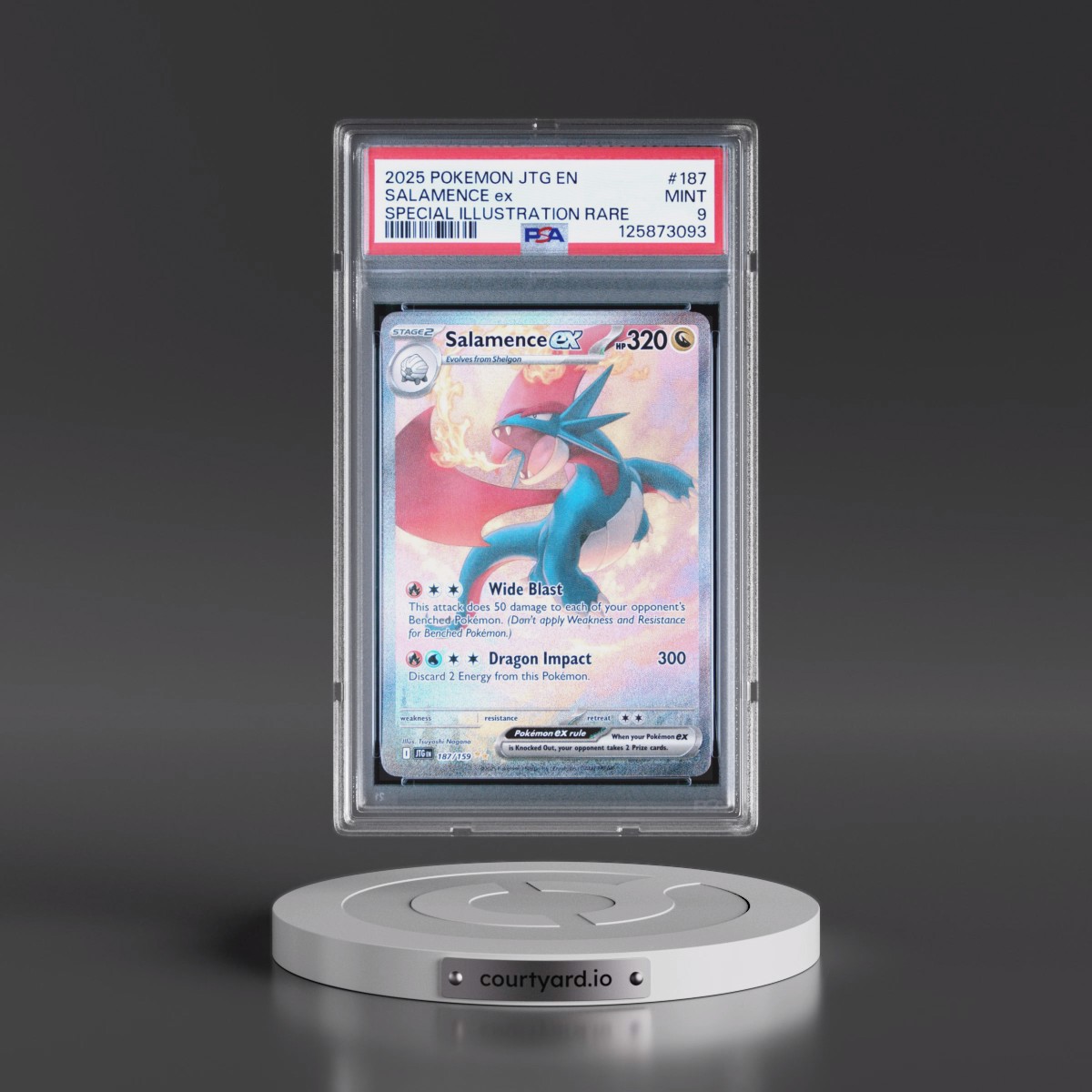 2025 Salamence EX - Pokémon Pokémon Jtg EN-Journey Together PSA 9 MINT